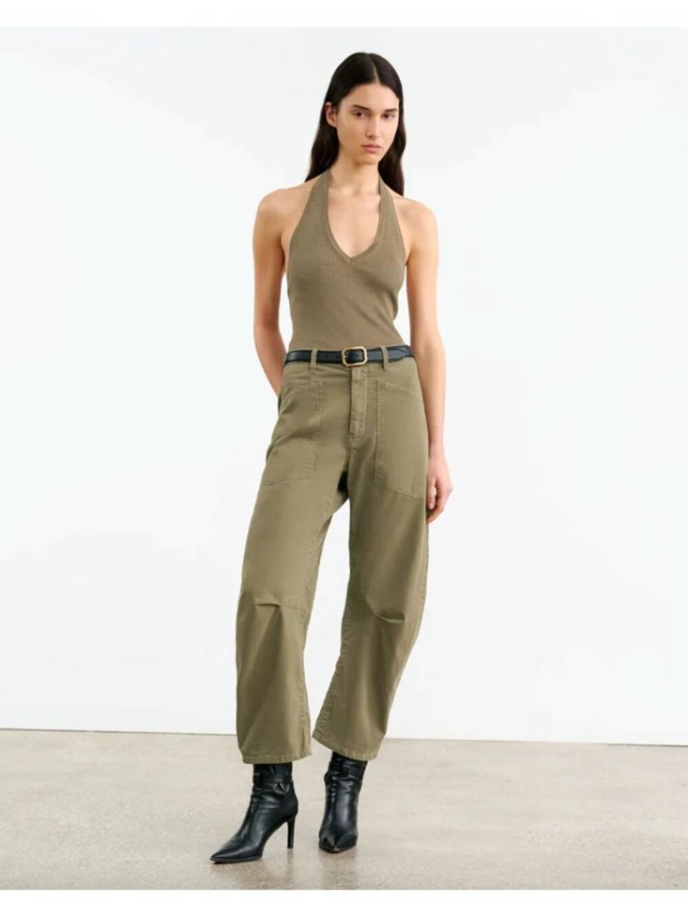 Nili Lotan Shon Military Green Pants 00